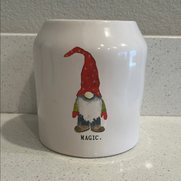 Rae Dunn Other - Rae Dunn White Ceramic Jar with Gnome Design